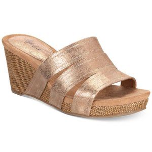 Style & Co Juliaa Slip-On Platform Wedge Sandals